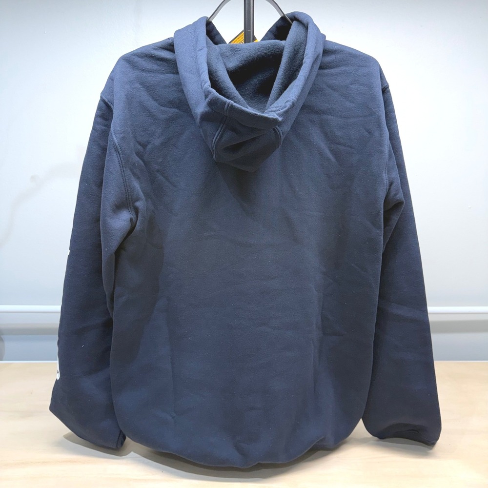 Carhartt Mens Loose Fit Midweight Logo Sleeve Hoodie Navy K288-472 Small NWT - Picture 6 of 11